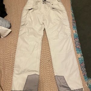 Womens xl white TSLA snow ski snowboard pants